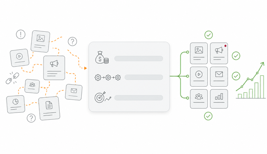 Kontrolliertes Marketingbudget mit Kampagnen-Dashboard, Workflows und ROI-Steuerung